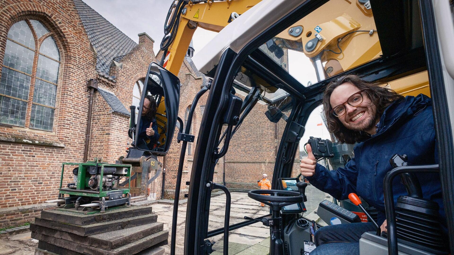 Erik-Jan in de machine