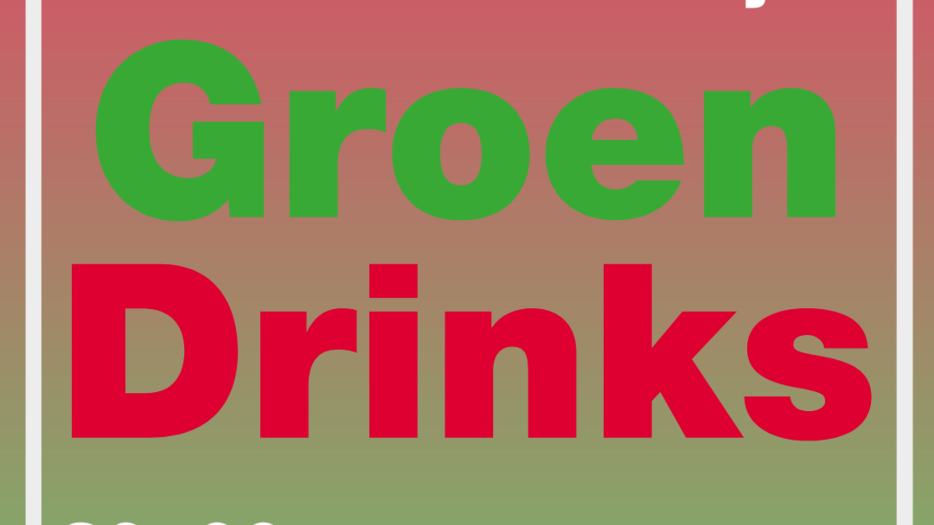 GroenDrinks 6 juni